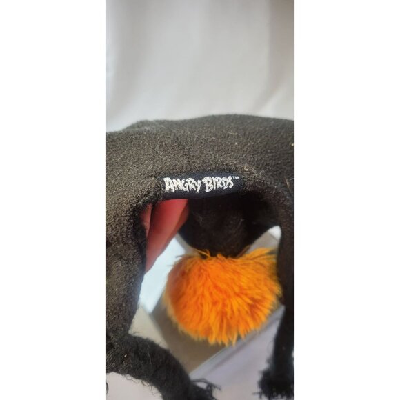 Angry Birds Beanie Winter Hat Ear Flap Pom Pom Knitted Black - Picture 5 of 8
